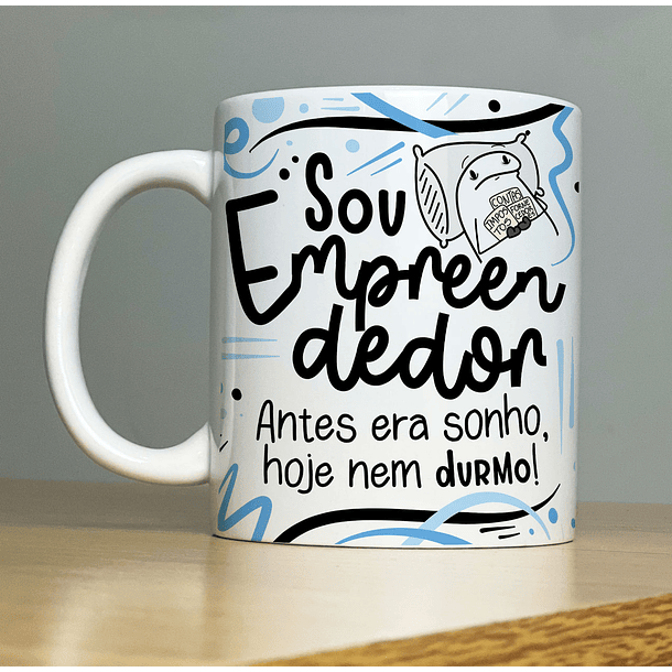 Arte Caneca Sou Empreendedor Flork Profissão Arquivo Png