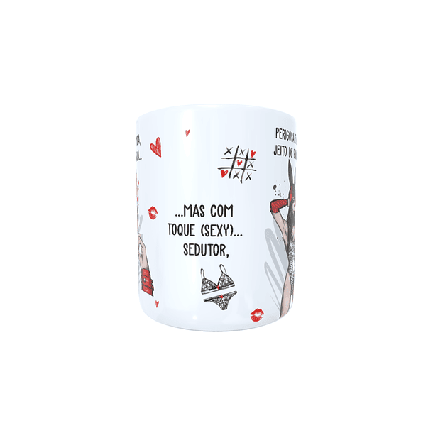 Arte para Caneca Perigosa e linda, jeito de bandida Arquivos Sublimação 4