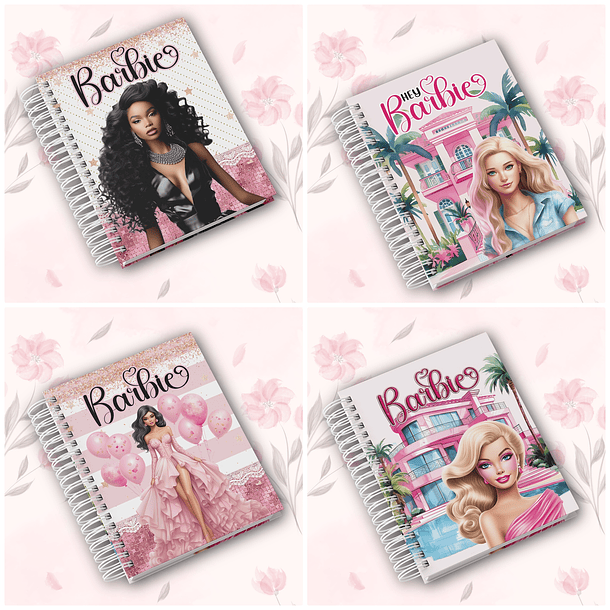 Agenda Escolar Pink Girls Menina Barbie Arquivo em Pdf 3