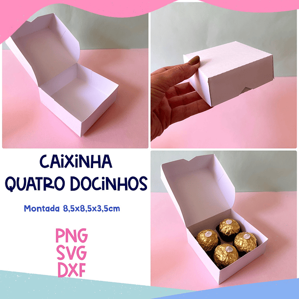 10 Moldes Limpos Caixinhas e Sacolinhas em Svg e Png 7