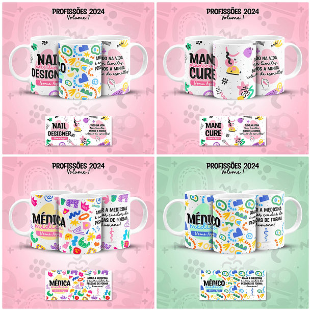 29 Artes para Caneca Profissões Arquivo em Jpg 4