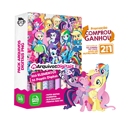 Kit Digital My Little Pony sem fundo Png