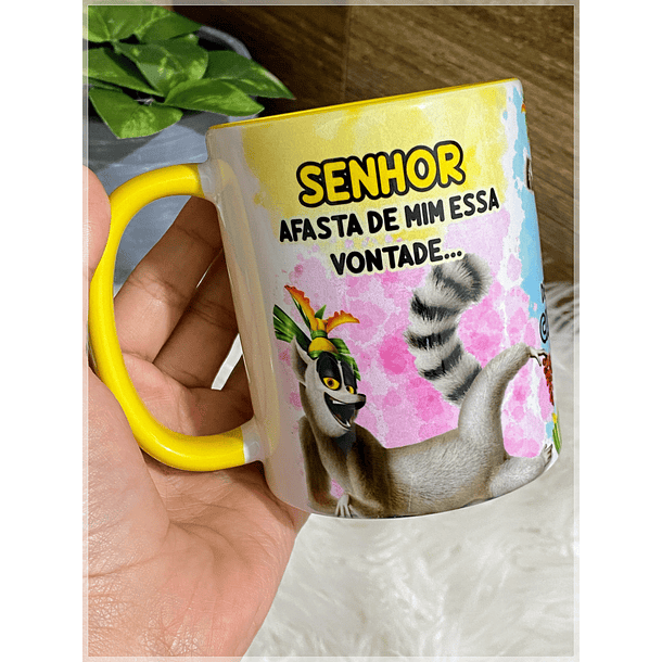 Arte Caneca Senhor Afasta de Mim essa vontade Rei Julien Arquivo Png 2