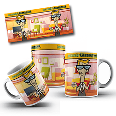 7 Artes para Caneca Laboratório Dexter Arquivo Editável