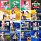 70 Artes Mídias Sociais Campanha Politica Eleitoral Editáveis Photoshop 2