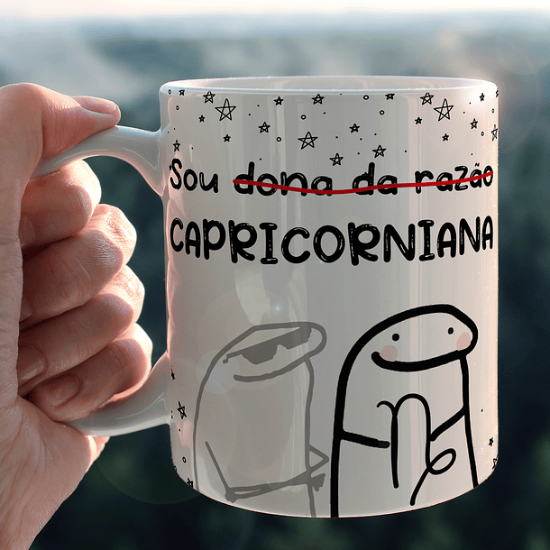 Arte Caneca Sou Dona Da Razão Capricorniana Arquivo Png