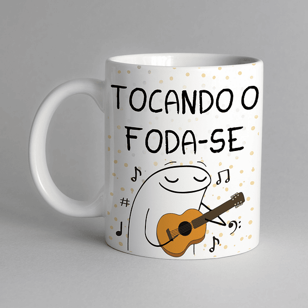 Arte Caneca Tocando O Foda-se Arquivo Png