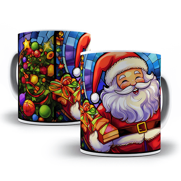 8 Artes para Caneca Papai Noel Arquivo em Jpg 3