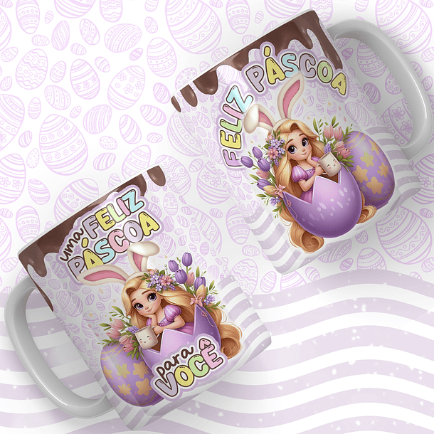 66 Artes para Caneca Páscoa Princesas Arquivos em Jpg  29