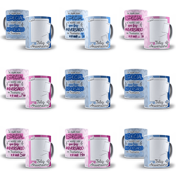 28 Artes para Caneca Aniversário Especial Editável em Photoshop + Png 2