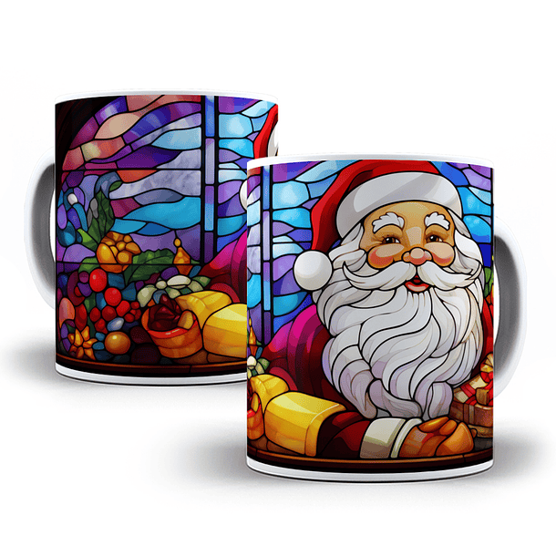 8 Artes para Caneca Papai Noel Arquivo em Jpg 5