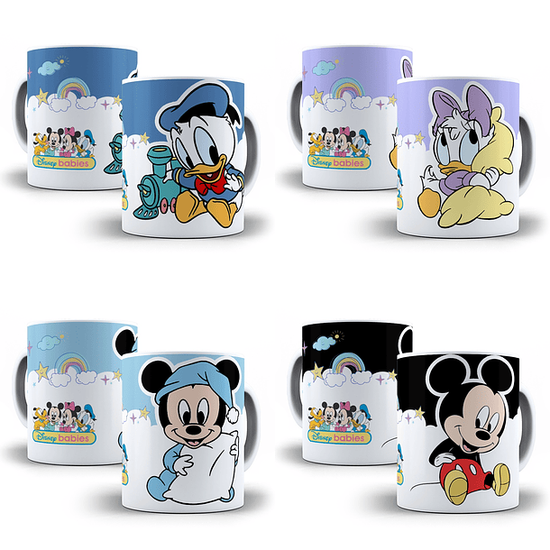 8 Artes para Caneca Disney Baby Arquivo em Jpge/Png 1