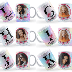 26 Artes Caneca Alfabeto Fotos Editável em Corel Draw