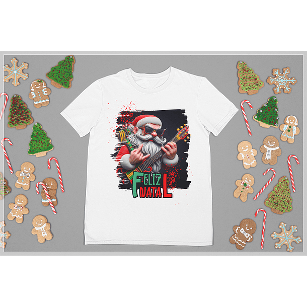 10 Artes para Camisa de Papai Noel do Rock Arquivo em CorelDraw 9