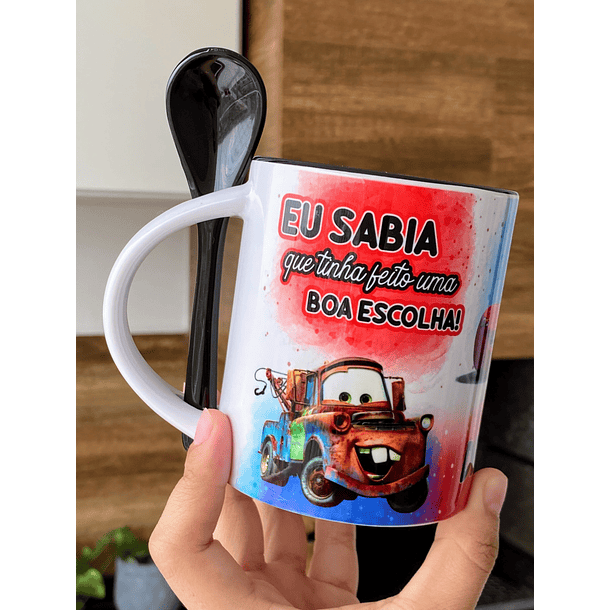 Arte Caneca Eu Sabia que tinha feito uma Boa Escola - Meu Mio Amigo Arquivo Png 3