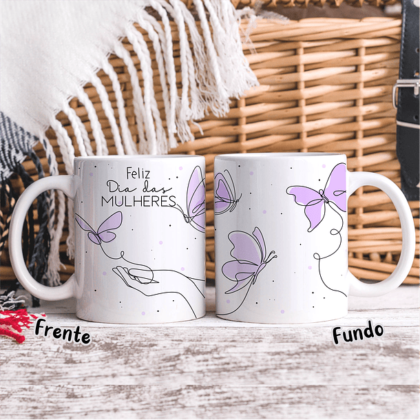 20 Artes para Caneca Dia das Mulheres Linhas Arquivos em Jpg   19