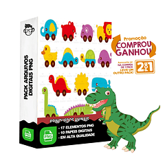 Kit Digital Brinquedos de Animais sem fundo Png