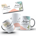 8 Artes para Caneca Amizade Amigos Arquivo Editável 2