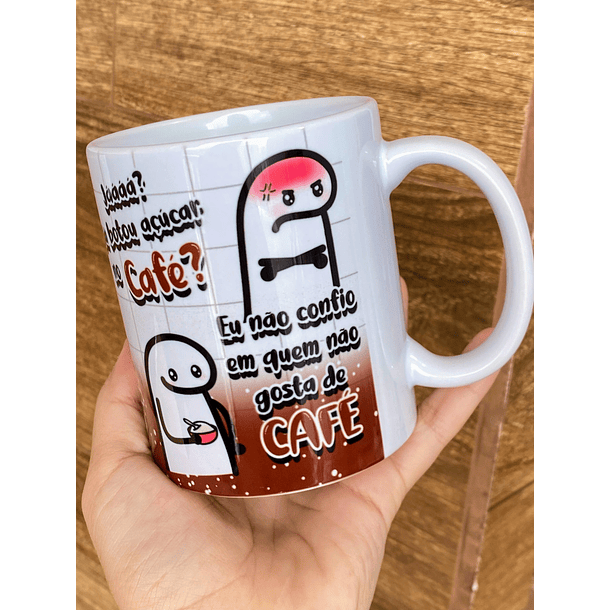 Arte Caneca Você Cê Não Gosta de Café? Flork Animado Arquivo Png 3