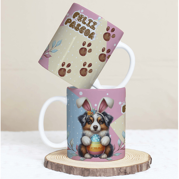 30 Artes para Caneca Páscoa Pets Arquivos em Jpg  3