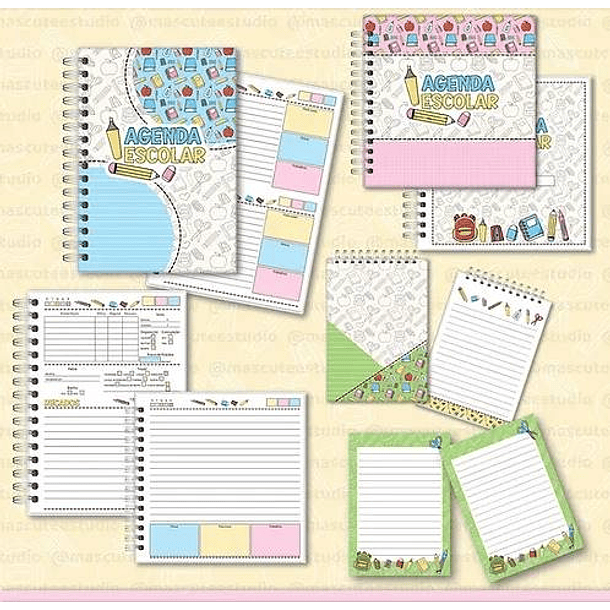 Combo Agendas Mais Kit digital Volta as Aulas Arquivo em Pdf   11