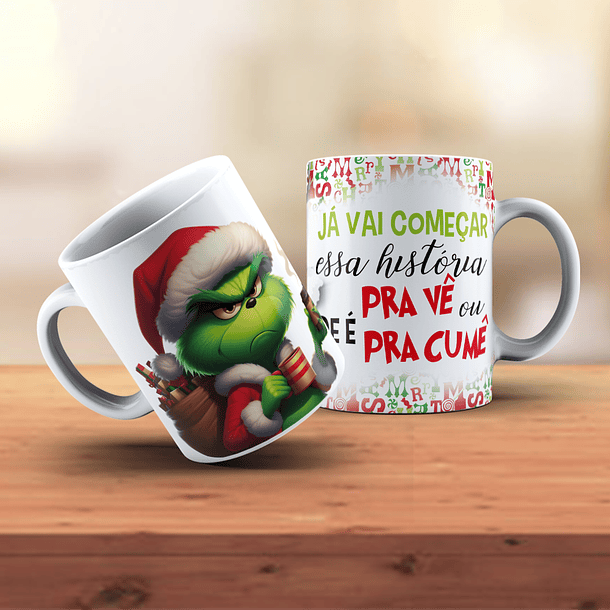 18 Artes para Caneca Grinch Natal Arquivo em Jpg 10