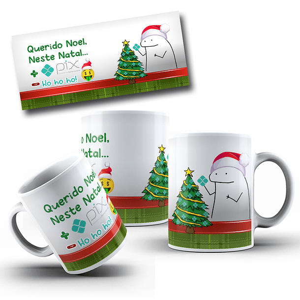 5 Arte para Caneca Flork Natal em Corel Draw 2
