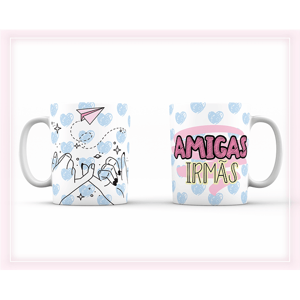 8 Artes para Caneca Amizade Amigas Arquivo Editável  8