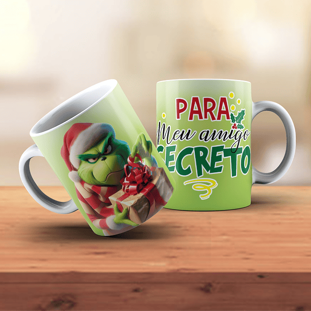 18 Artes para Caneca Grinch Natal Arquivo em Jpg 11