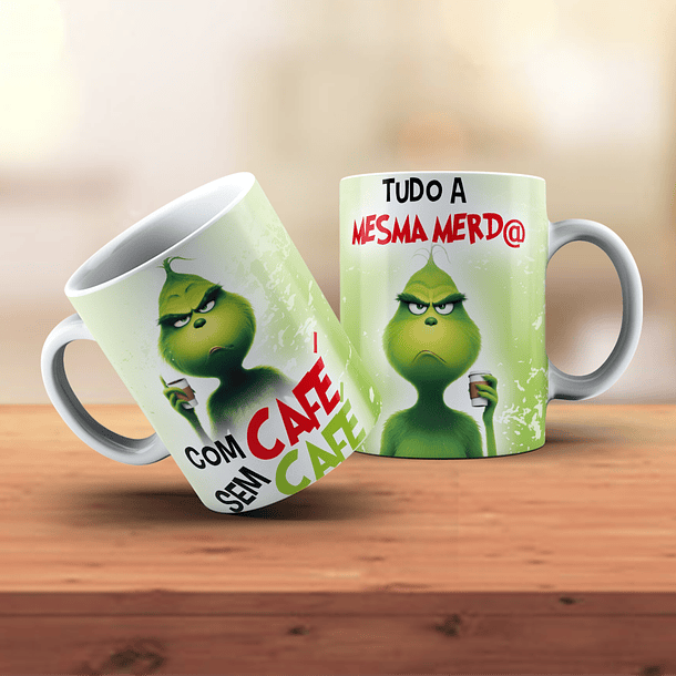 18 Artes para Caneca Grinch Natal Arquivo em Jpg 14