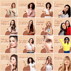 Pack Canva Micropigmentação Templates Editáveis 200 Artes + Legendas