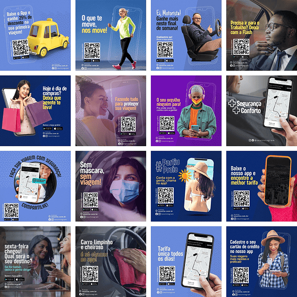 Pack Canva Mobilidade Urbana 2.0 Templates Editáveis 50 Artes + Bônus 3