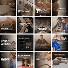 Pack Canva Advogados Templates Editáveis 40 Artes + Bônus