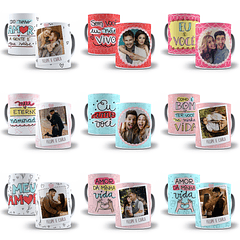 20 Artes Caneca Dia dos Namorados Editável Cdr + Png