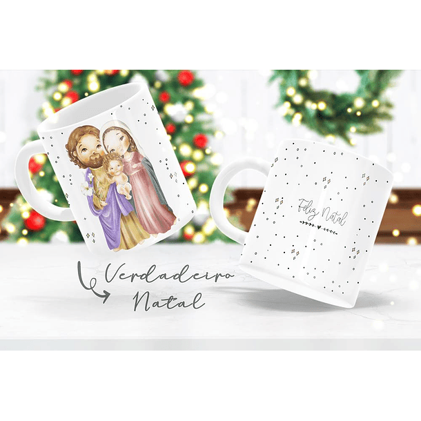 6 Arte para Caneca Natal Jesus em Corel Draw  5