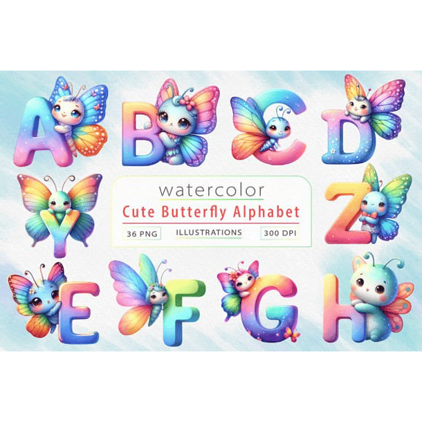 Kit Digital Alfabetos em Png  7