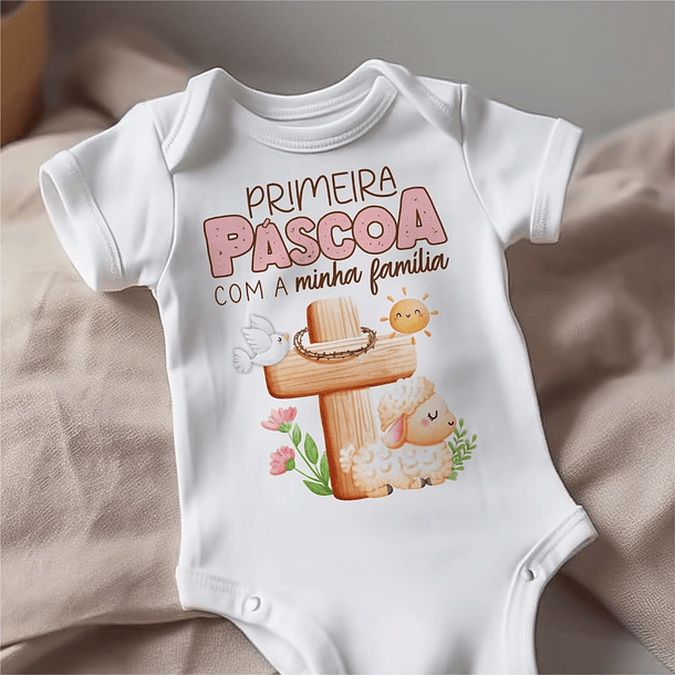 20 Artes para Body Páscoa Cristã Arquivo Editável  16