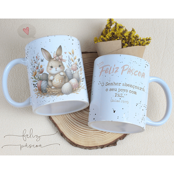 14 Artes para Caneca Páscoa Cristã Arquivos Editável 10