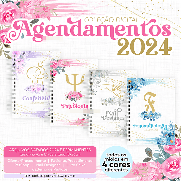 Arquivo Agenda para Agendamentos Profissões 2024 em Pdf  1