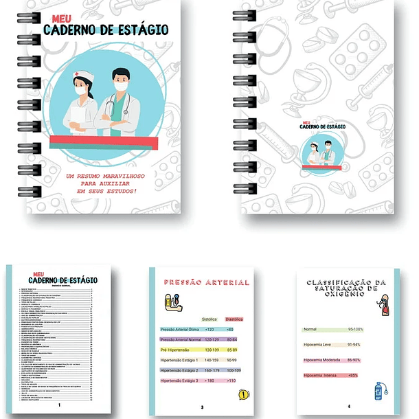 Arquivo Caderno Estágio para Enfermagem em Pdf