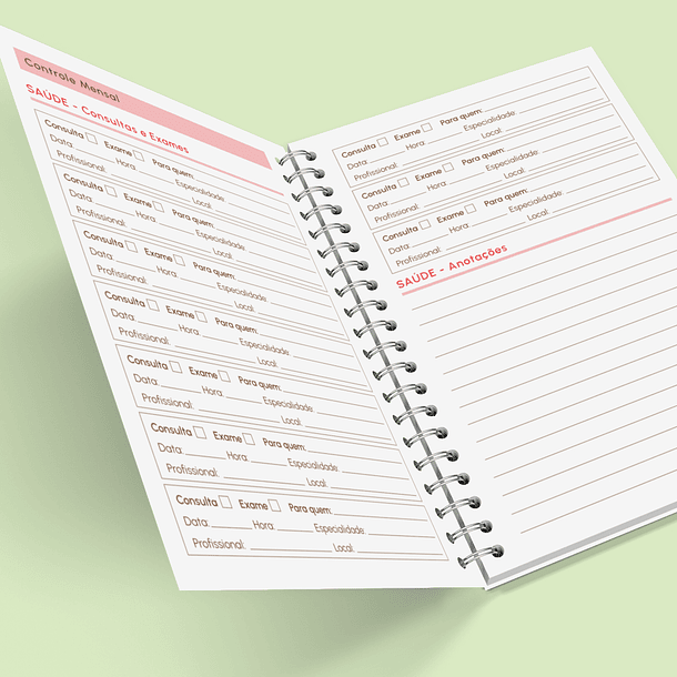 Arquivo Caderno de Controle Doméstico em Pdf  17