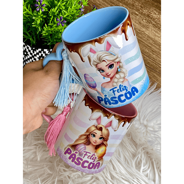16 Artes para Caneca Páscoa Disney Princesas Arquivo em Png 1