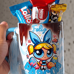 3 Artes para Caneca Meninas Super Poderosas Páscoa Arquivo em Png