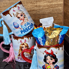 16 Artes para Caneca Páscoa Disney Princesas Arquivo em Png