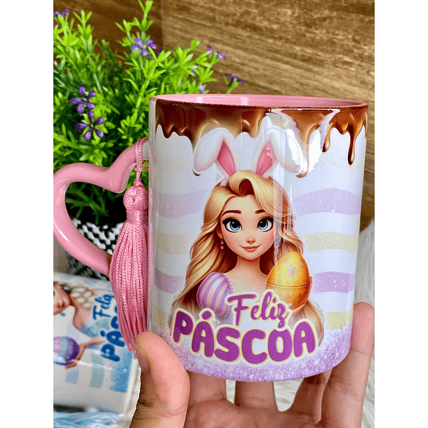 16 Artes para Caneca Páscoa Disney Princesas Arquivo em Png 4