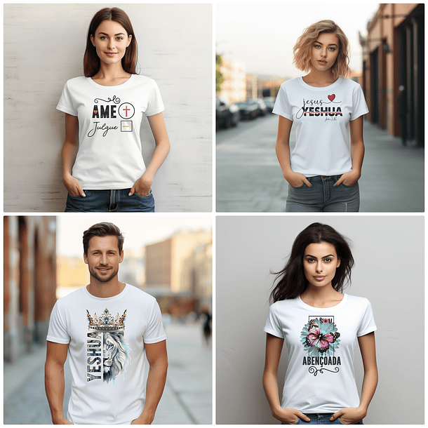 50 Arte para Camisa Frases Cristã Arquivo Editável  4