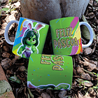 7 Arte para Caneca Super Heroinas Páscoa Arquivo em Jpg 1