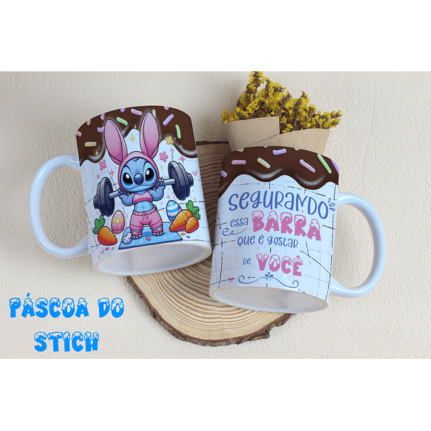 8 Arte para Caneca Stitch Páscoa Arquivo Editável 2