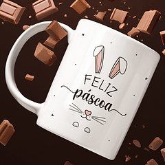 11 Arte para Caneca Páscoa Delicada Arquivo Editável