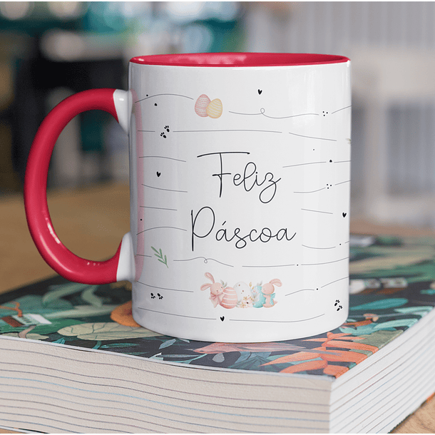 11 Arte para Caneca Páscoa Delicada Arquivo Editável 2